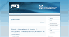 Desktop Screenshot of info.elf.pk.edu.pl
