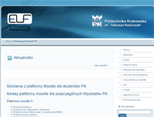 Tablet Screenshot of info.elf.pk.edu.pl