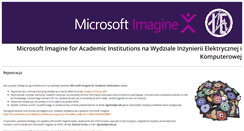 Desktop Screenshot of msdn.wieik.pk.edu.pl