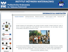 Tablet Screenshot of iim.mech.pk.edu.pl