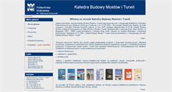Desktop Screenshot of mosty.pk.edu.pl