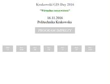Tablet Screenshot of gisday.pk.edu.pl