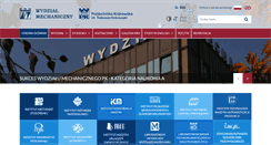 Desktop Screenshot of mech.pk.edu.pl