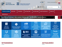 Tablet Screenshot of mech.pk.edu.pl