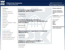 Tablet Screenshot of nauka.pk.edu.pl
