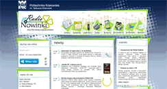 Desktop Screenshot of nowinki.pk.edu.pl