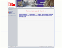 Tablet Screenshot of bip.pk.edu.pl